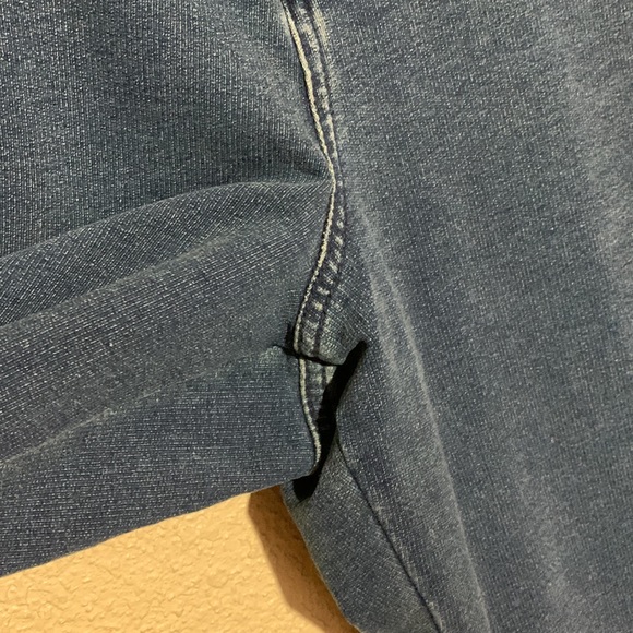 Dream Jeannes by Quacker Factory Pants Blue Stretch Faded Straight Size 12 - Picture 6 of 16